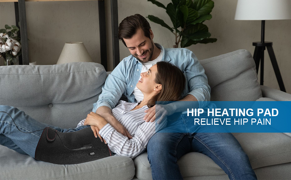 Hip Heating Pad for Back Pain Relief, Fast Heating Sciatica