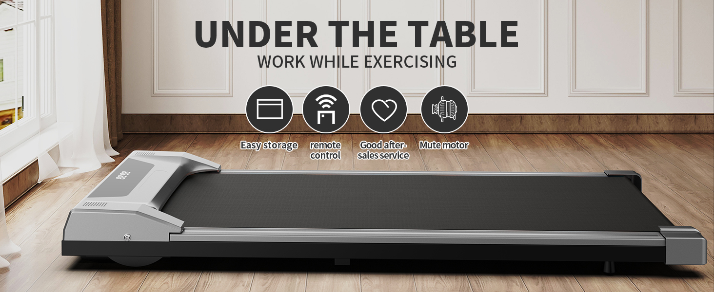 TODO Under Desk Treadmill Electric Portable Walkstation Installation