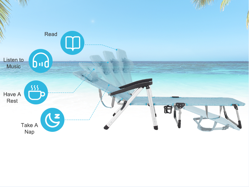 7 level adjustable backrest