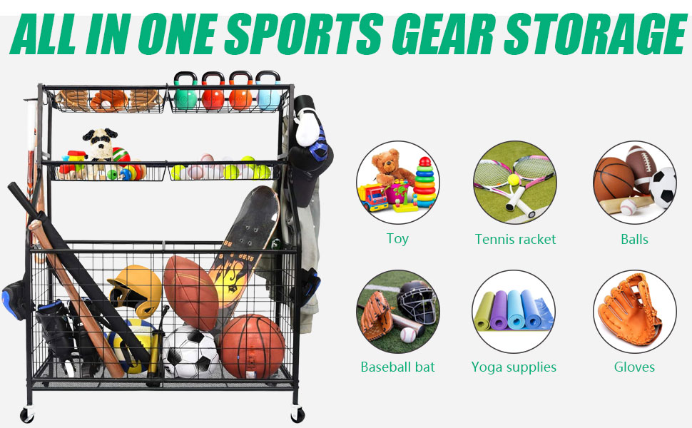 Sports Equipment Organizer