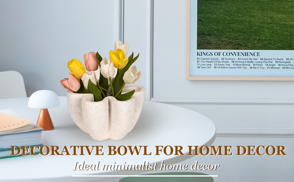 Edudif Decorative Bowl Decorative Bowls for Home Decor