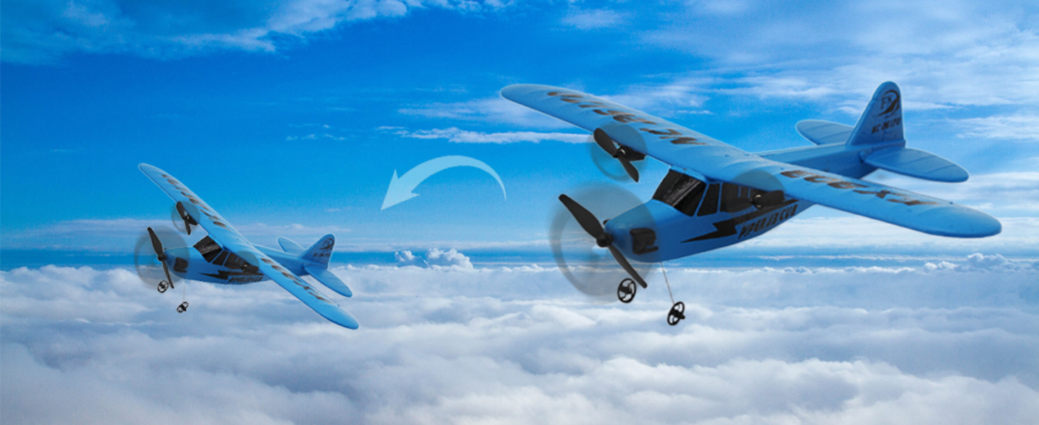 Eayaele Foam J3 Cub RC Plane, 2 CH Remote Control Airplane