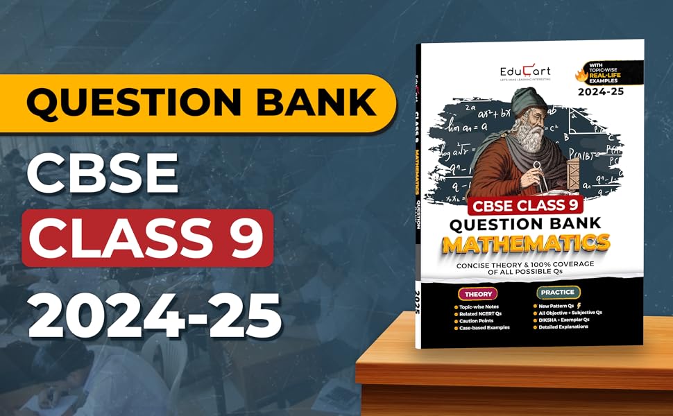Educart CBSE Question Bank Class 9 Mathematics 2024-25 (For 2025 Board ...