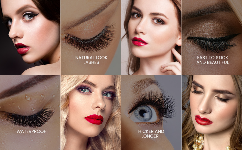 MILLA magnetic eyelashes are waterproof,thicker and longer,quick fast and very stable.