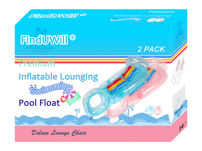 FindUWill Inflatable Pool Floats Lounger for Adults 2 Pack Large Pool Floats Raft