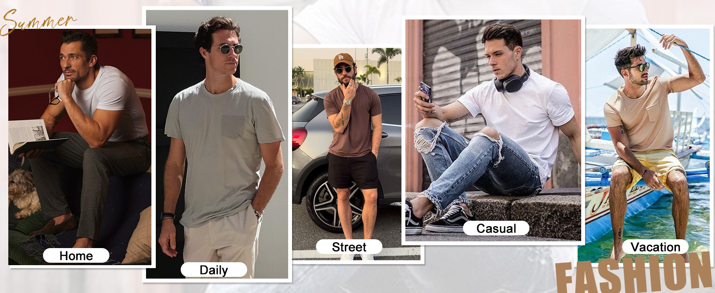mens fashion summer tee