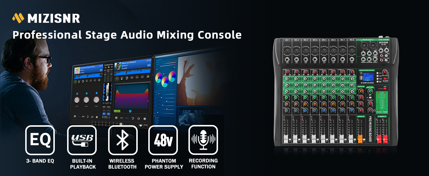 audio mixer 8 channel