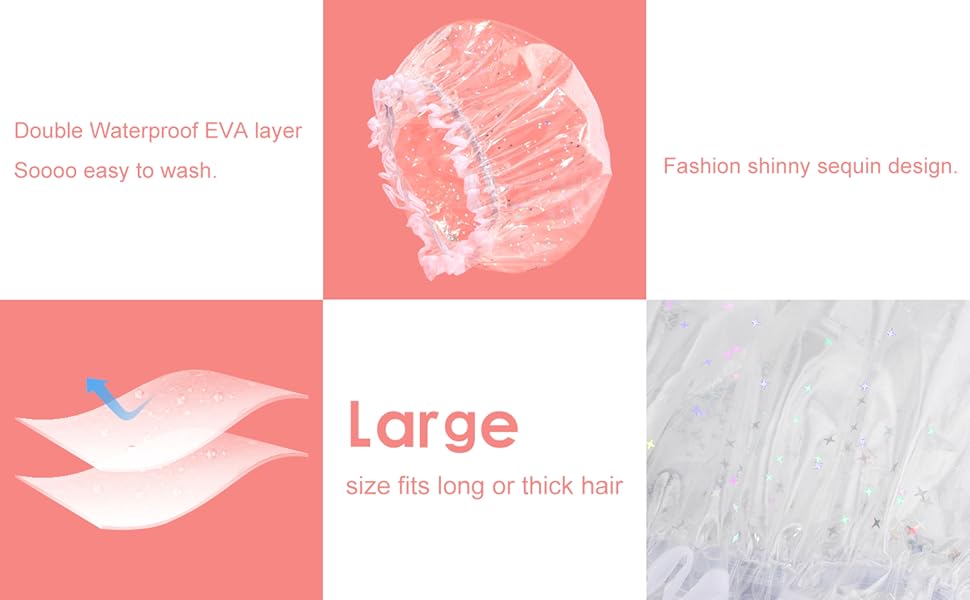 large shower cap bath cap