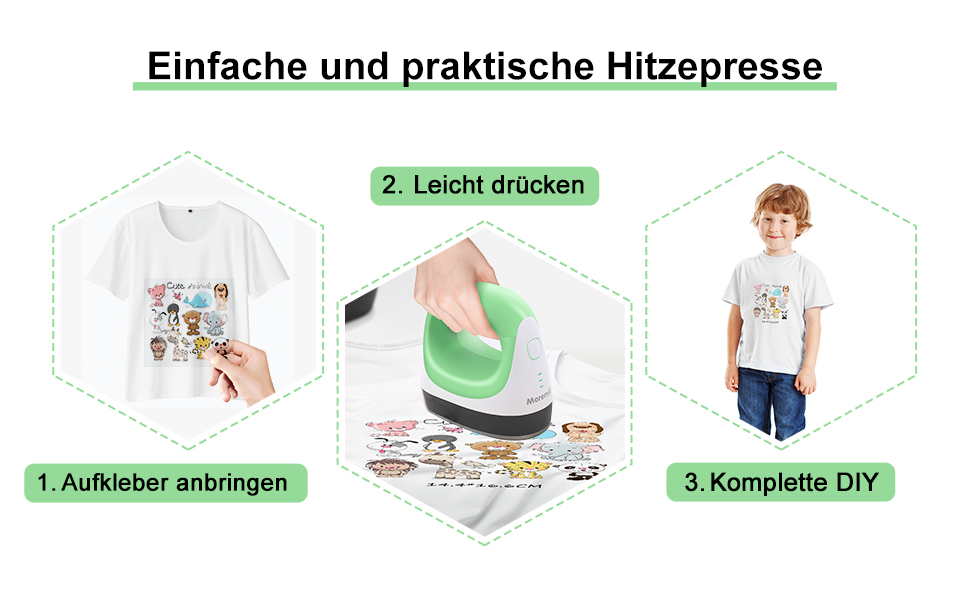 Einfache und praktische Hitzepresse