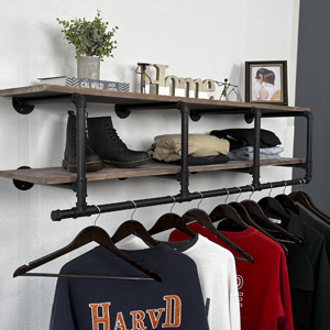 industrial pipe clothing rack
