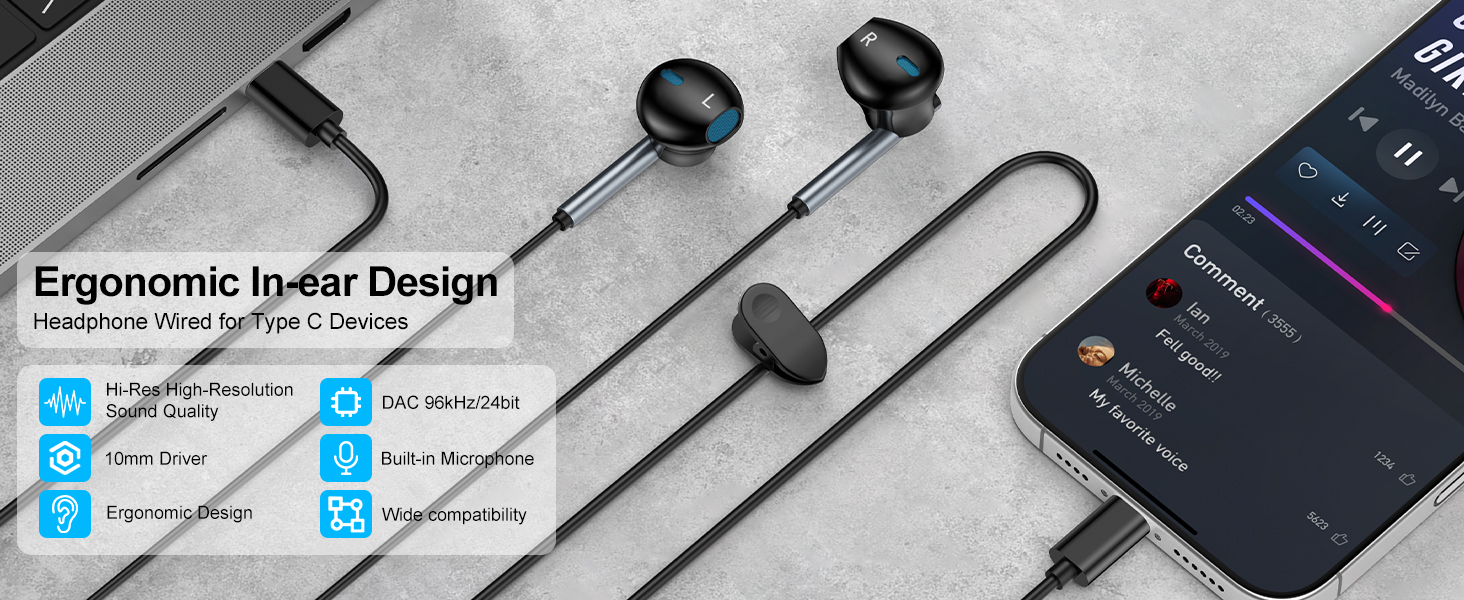 samsung headphones galaxy a56 samsung earbuds wired headphones for iphone 16 pro max earphones