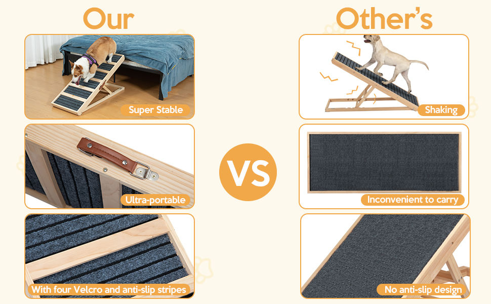 Wooden Adjustable Pet Ramp