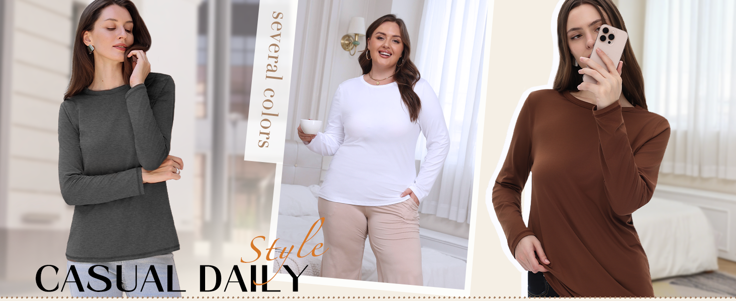 long sleeve tshirts shirts for women