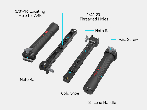 Amazon.com : SMALLRIG Dual Handle Handgrip for DJI RS 4 /RS