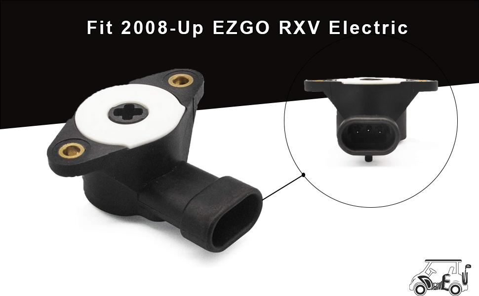 Driveup Accelerator Position Sensor for EZGO RXV 2008Up Electric Golf Cart 600019, Golf Cart