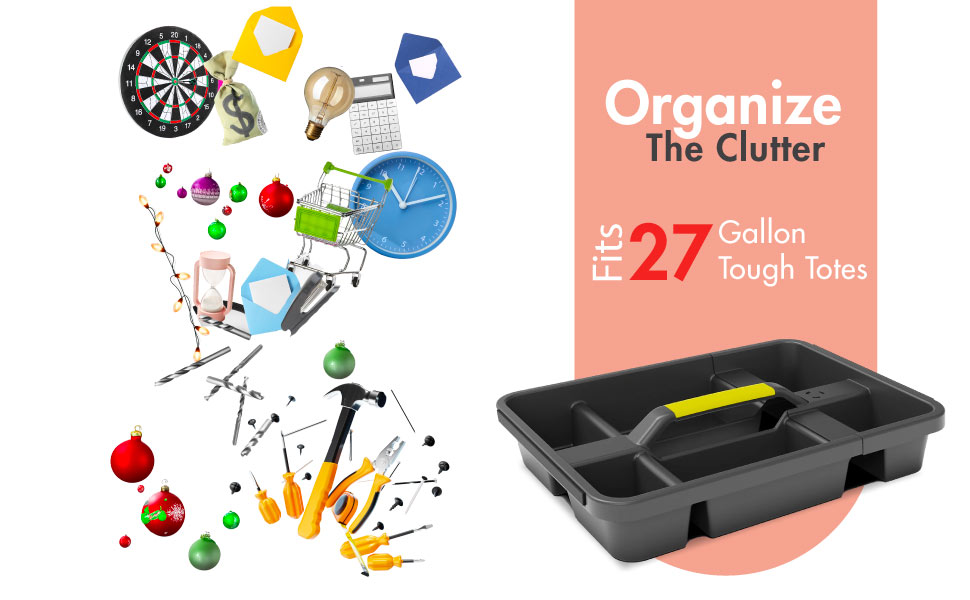 置物 everything happens to me Amazon.com - Organize-It! Universal 27-Gallon Tough Tote