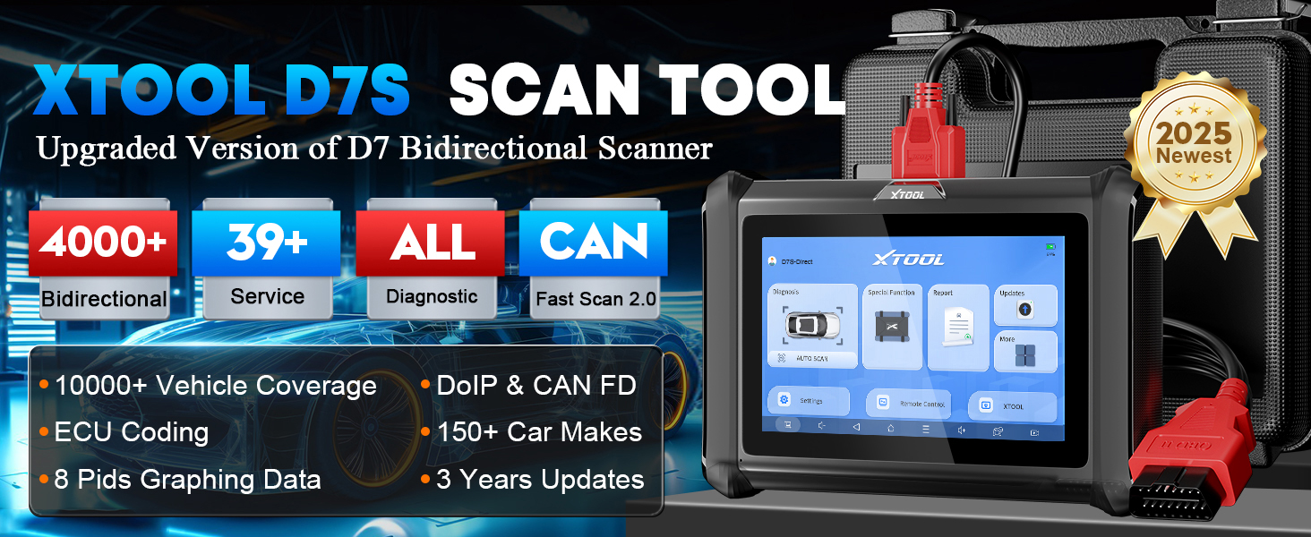 xtool d7s obd2 scanner