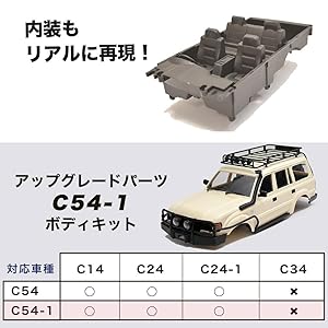 WPL C54ボディキット未使用　C14、C24用ボディキット　80ランクル WPL C54ボディキット未使用 C14、C24用ボディキット 80ランクル