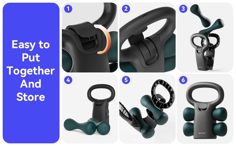 2 in 1 Variable Kettlebell for Beginners, Adjutable