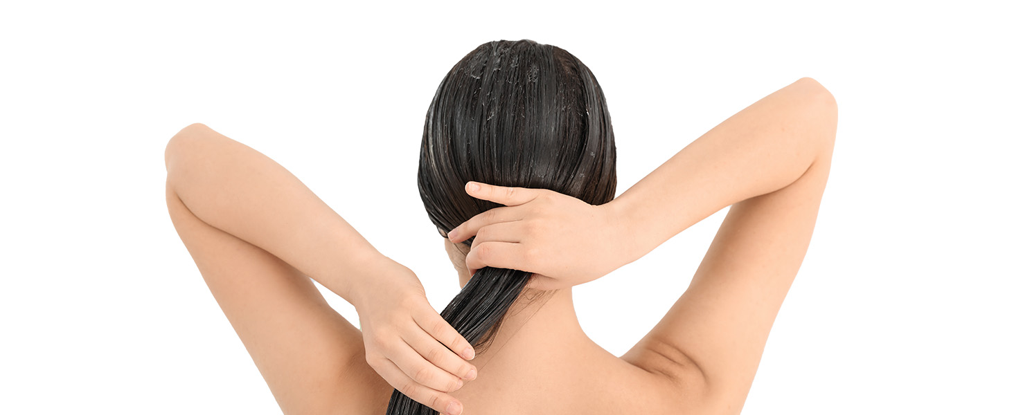 Applying bebodywise conditioner 