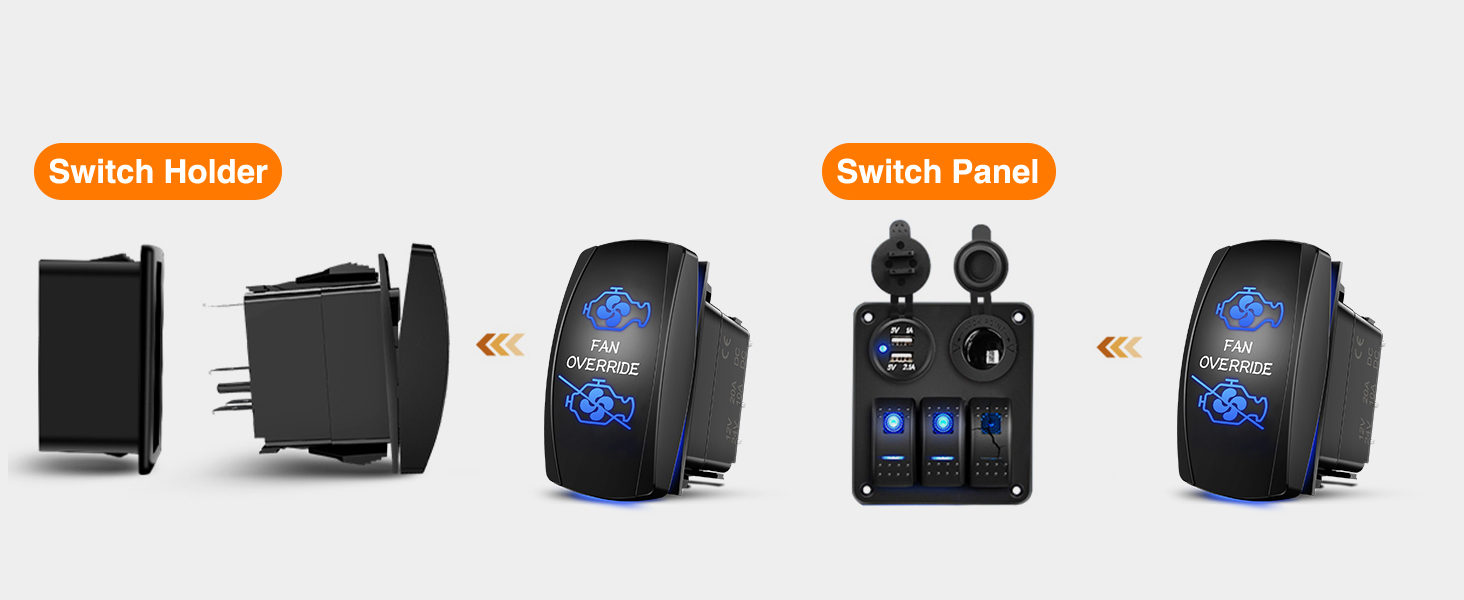 Lights Rocker Switch