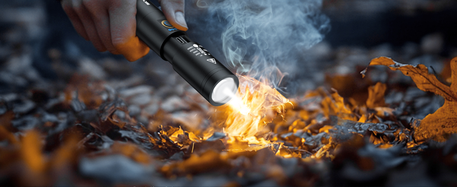 SKYFIRE LED Rechargeable Flashlight High Lumens