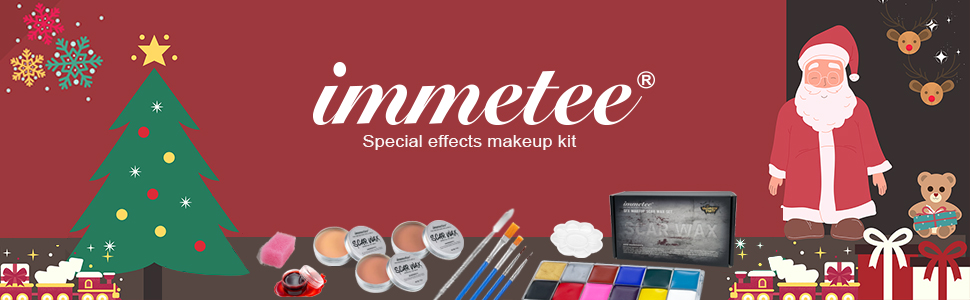immetee SFX Makeup Kit, Stage Party Cosplay Face Paint Body Art, Christmas Gift.