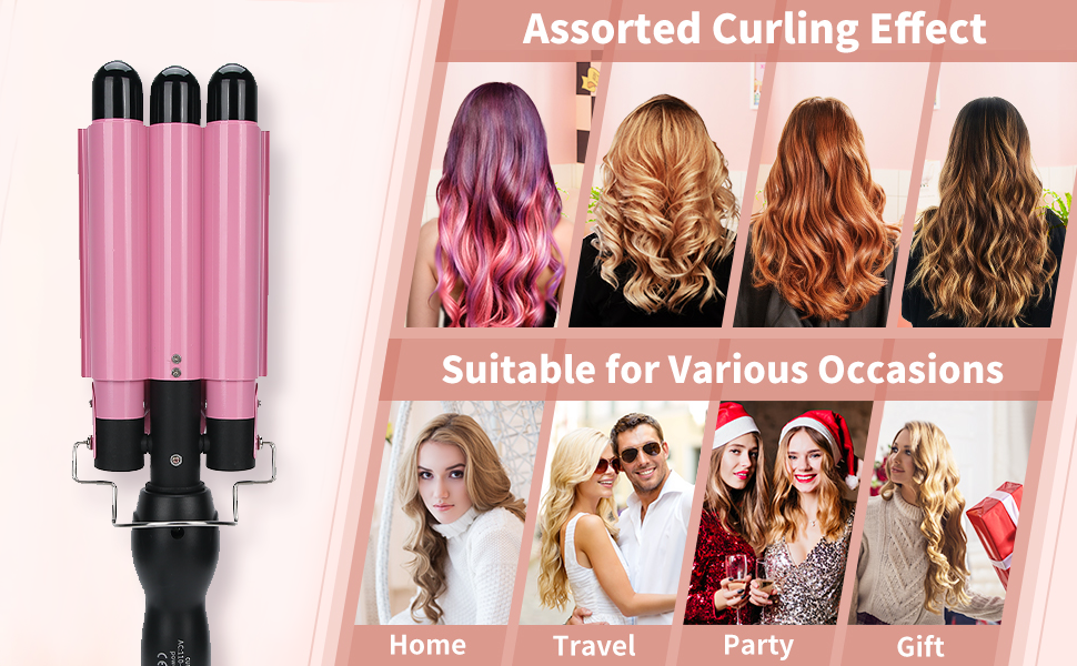 3 Barrel Curling Iron Wand
