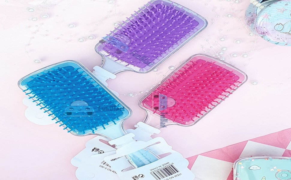 glitter star brush, birthday return gift for girls, unicorn gifts, hair dresser and accessory