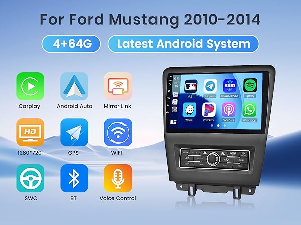 Amazon.com: [8 Core 4G+64G] for Ford Mustang 2010-2014