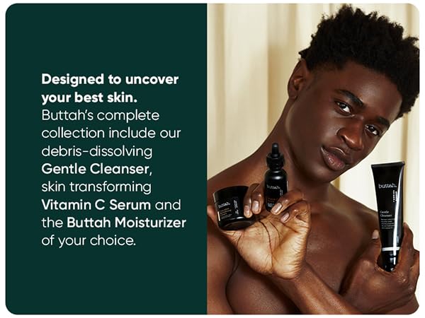 Gentle Clenser, Vitamin C Serum and Buttah Moisturizer