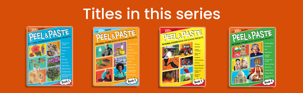 Peel & Paste - Pictorial Sticker Book For School Projects - Book 1