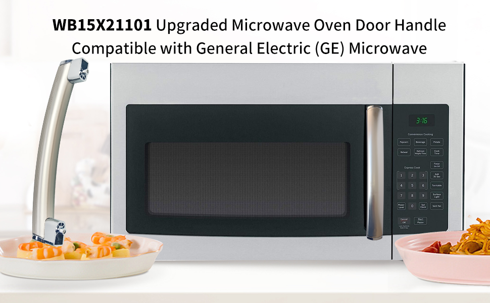 Upgraded Vsttar WB15X21101 Microwave Oven Door Handle Compatible with General
