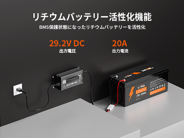 Amazon.co.jp: LiTime 29.2V20A リン酸鉄リチウムイオン