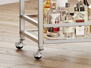 FATORRI Bar Carts for The Home with Wine Rack