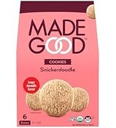 MadeGood Snickerdoodle Cookies (6 Boxes, 7oz Each) Organic, Improved Taste & Texture