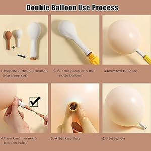 blush cream balloon garland