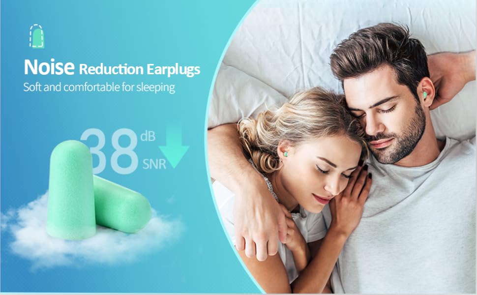 60 Pairs Super Soft Foam Ear Plugs for Sleeping Noise Canceling