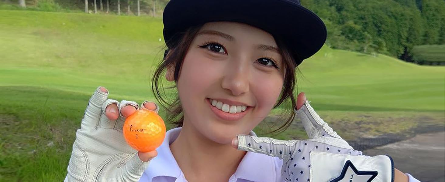 TrustトラストゴルフボールAurora(オーロラ) 被らない 目立つ 飛ぶ 曲がらない 止まるクリスタルウレタンカバー3ピースリアクティブコア(ツアー系)