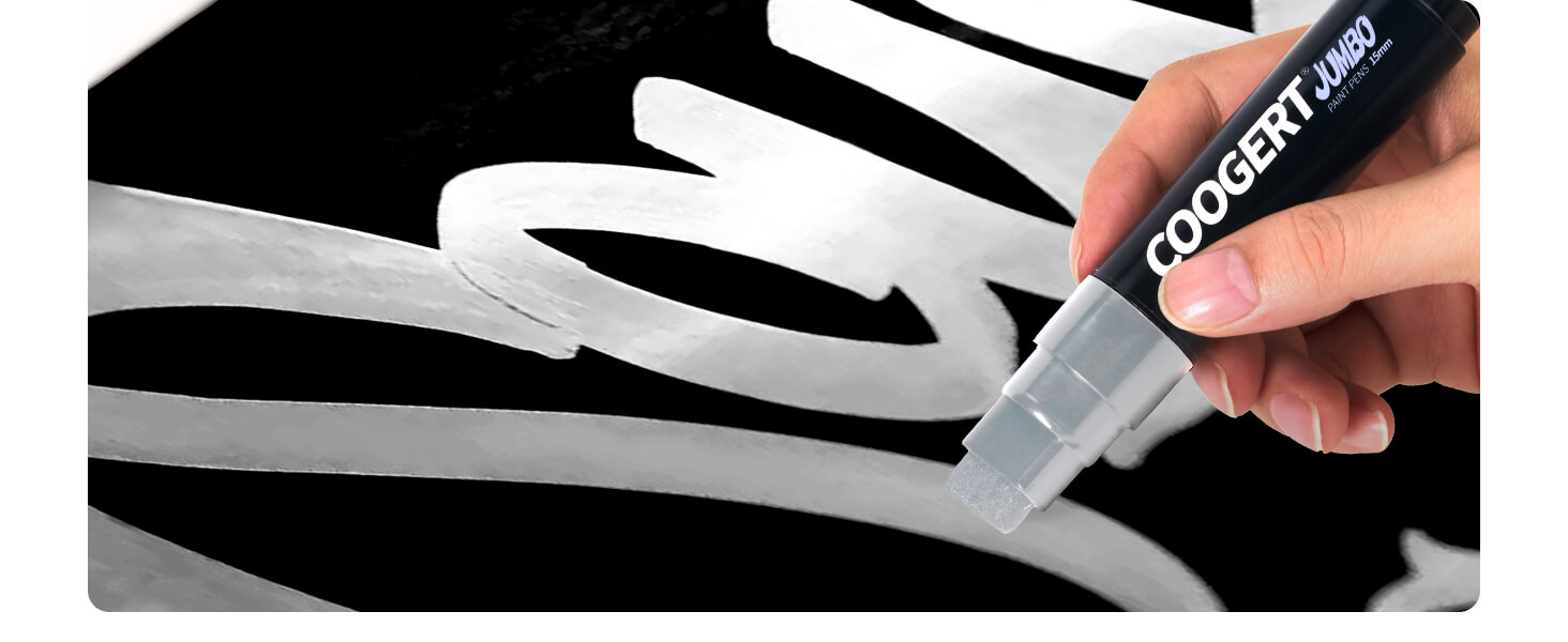 silver jumbo paint markers poster marker graffiti markers