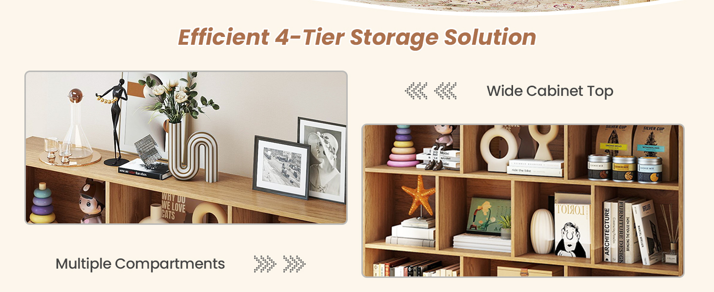4 tier bookshelf