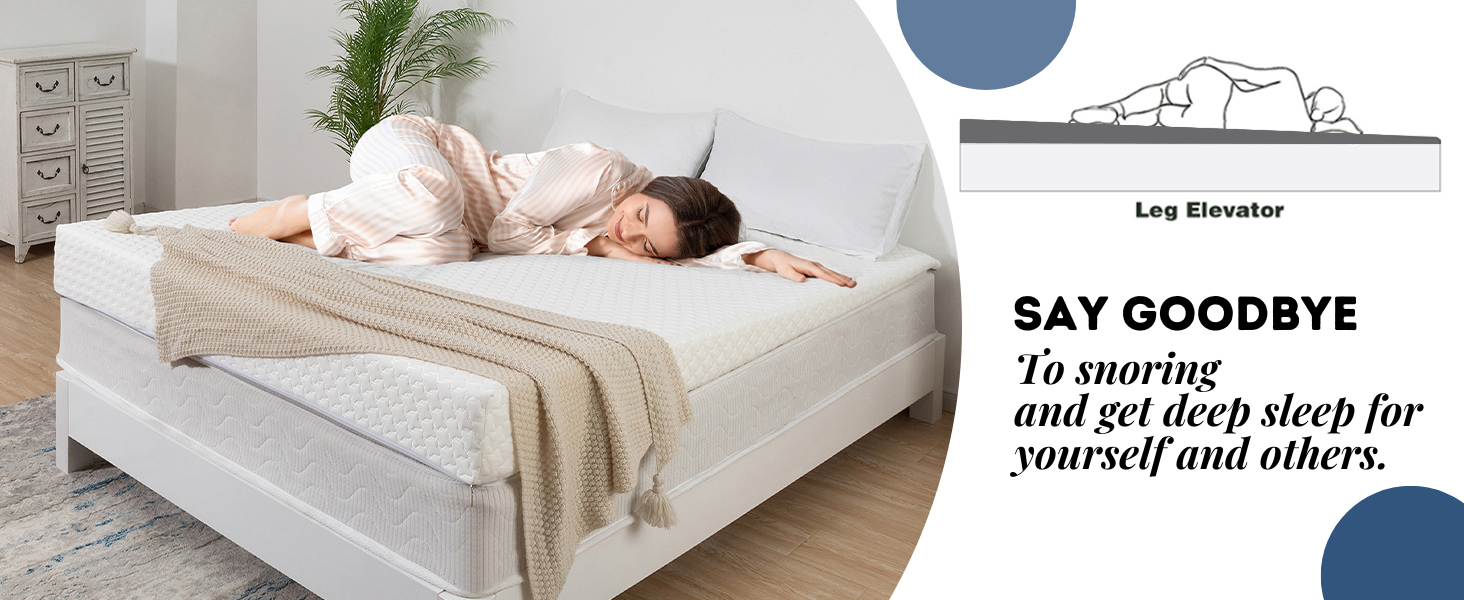 MeMoreCool 3 in 1 Bed Wedge Mattress Topper or Under Bed, 7