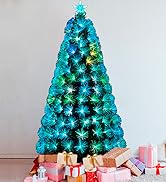 Amazon.com: SINTEAN 5ft Fiber Optic Christmas Tree, Pre lit