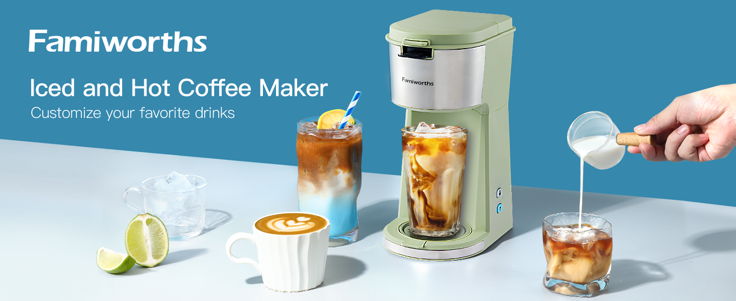 hot or iced coffee maker