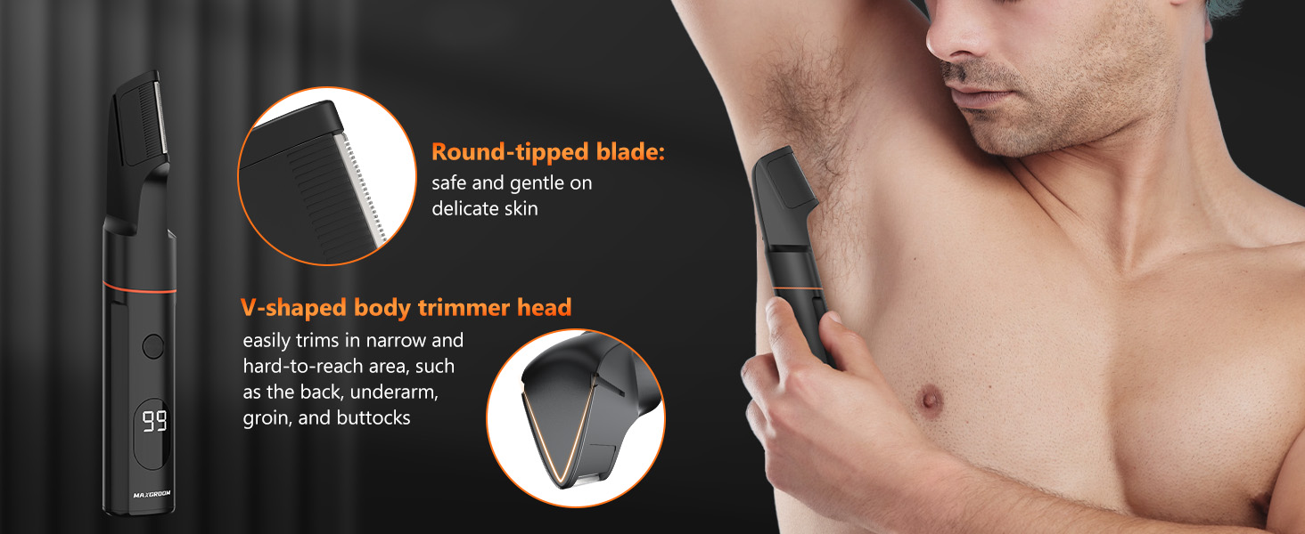 manscape electric mens groin body ball pubic beard hair trimmer shaver groomer men grooming kit ball