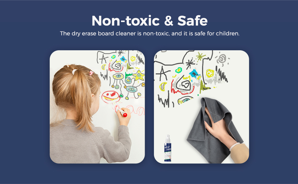 CLICK CLEAN NonToxic Marker Cleaner, Whiteboard Cleaning