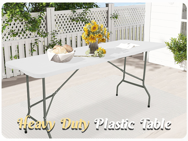 Amazon.com: Set of 2 Folding Table 6 FT Lightweight Camping