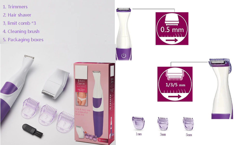 oplaadbare bikini-trimmer