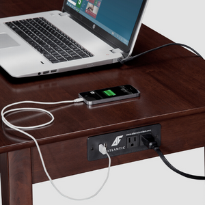 Charging station on desk