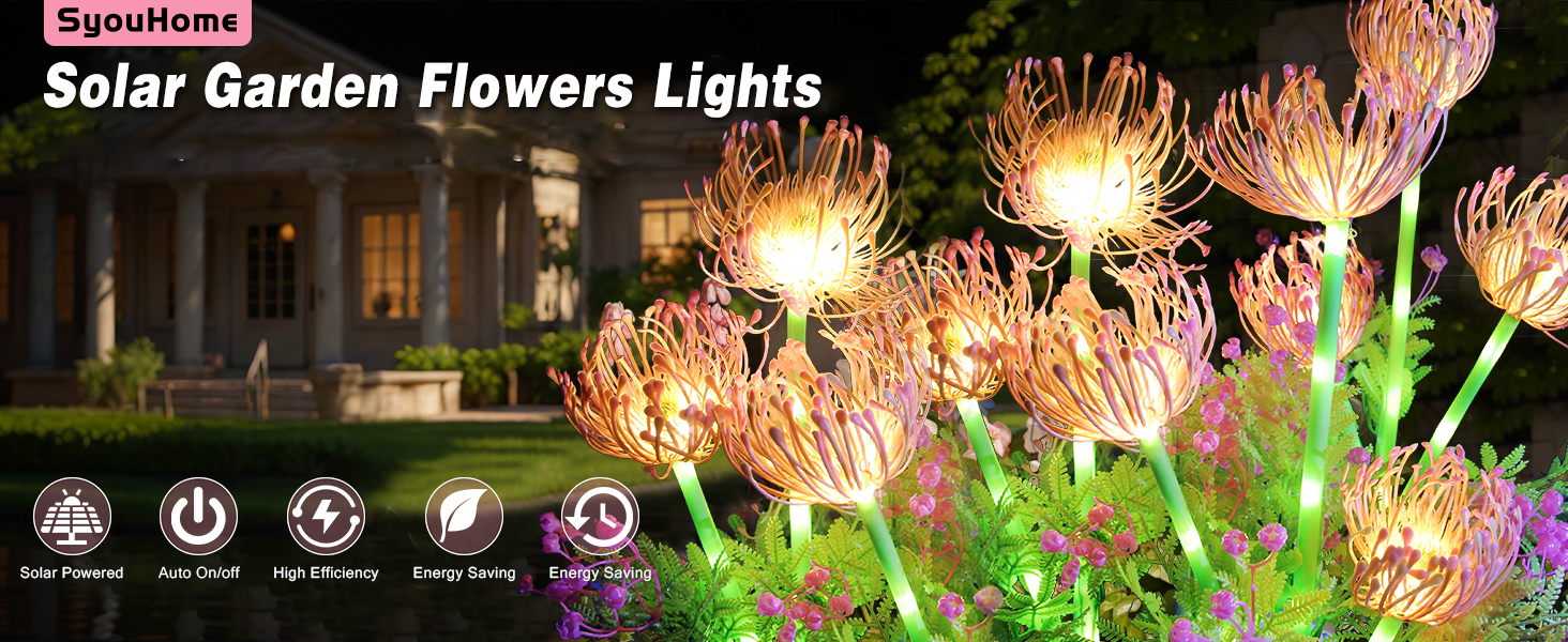 solar flower lights